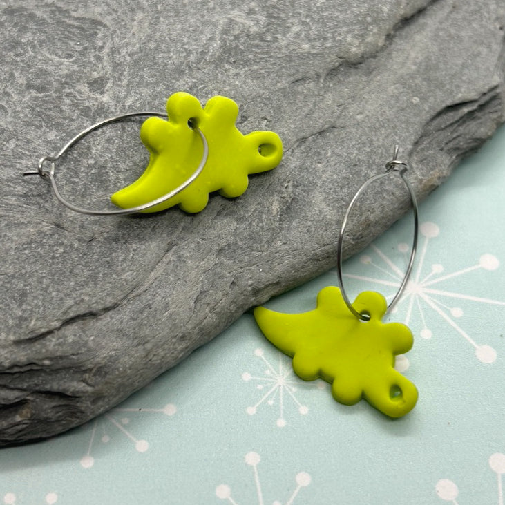Mini Dino Earrings - The Argentum Design Co