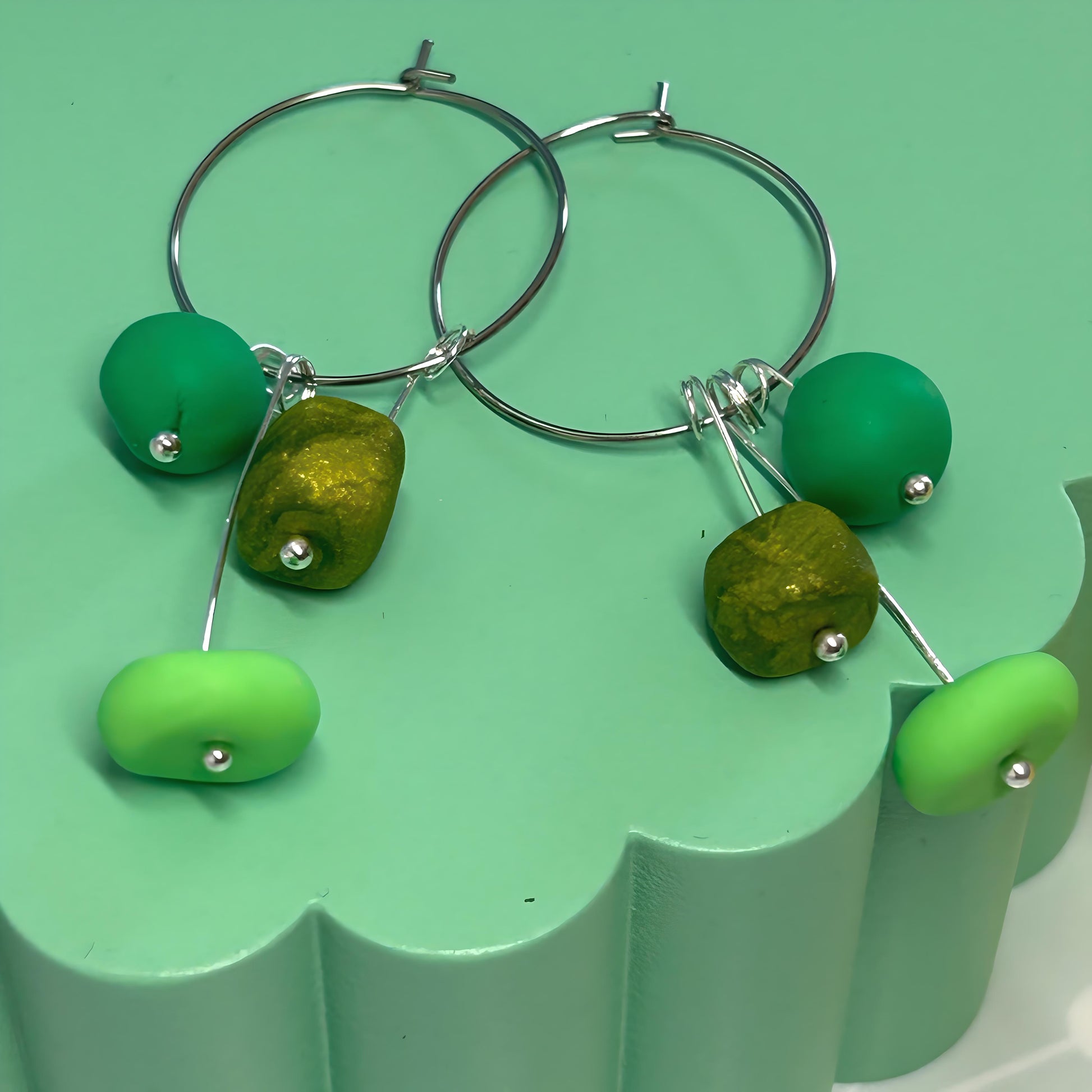 Lollipop Drop Hoop earrings - The Argentum Design Co