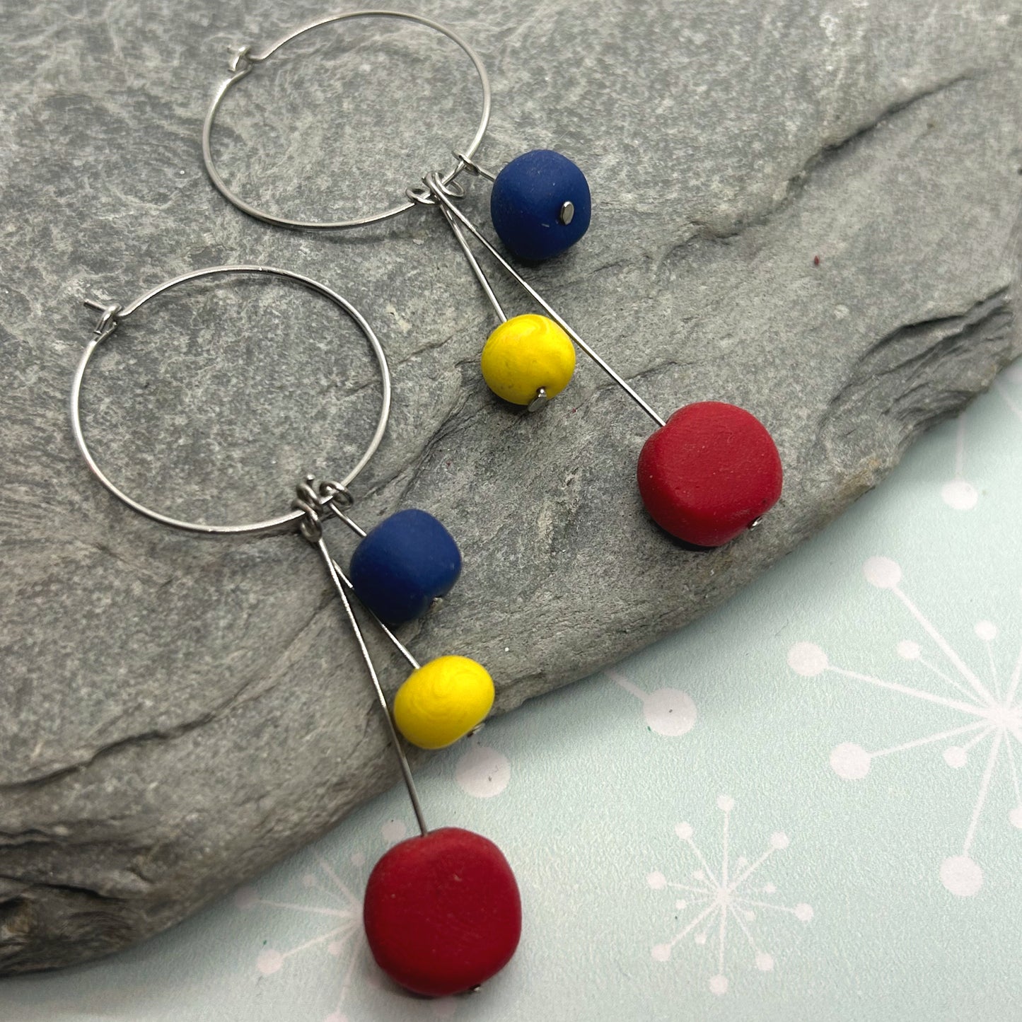 Lollipop Drop Hoop earrings - The Argentum Design Co