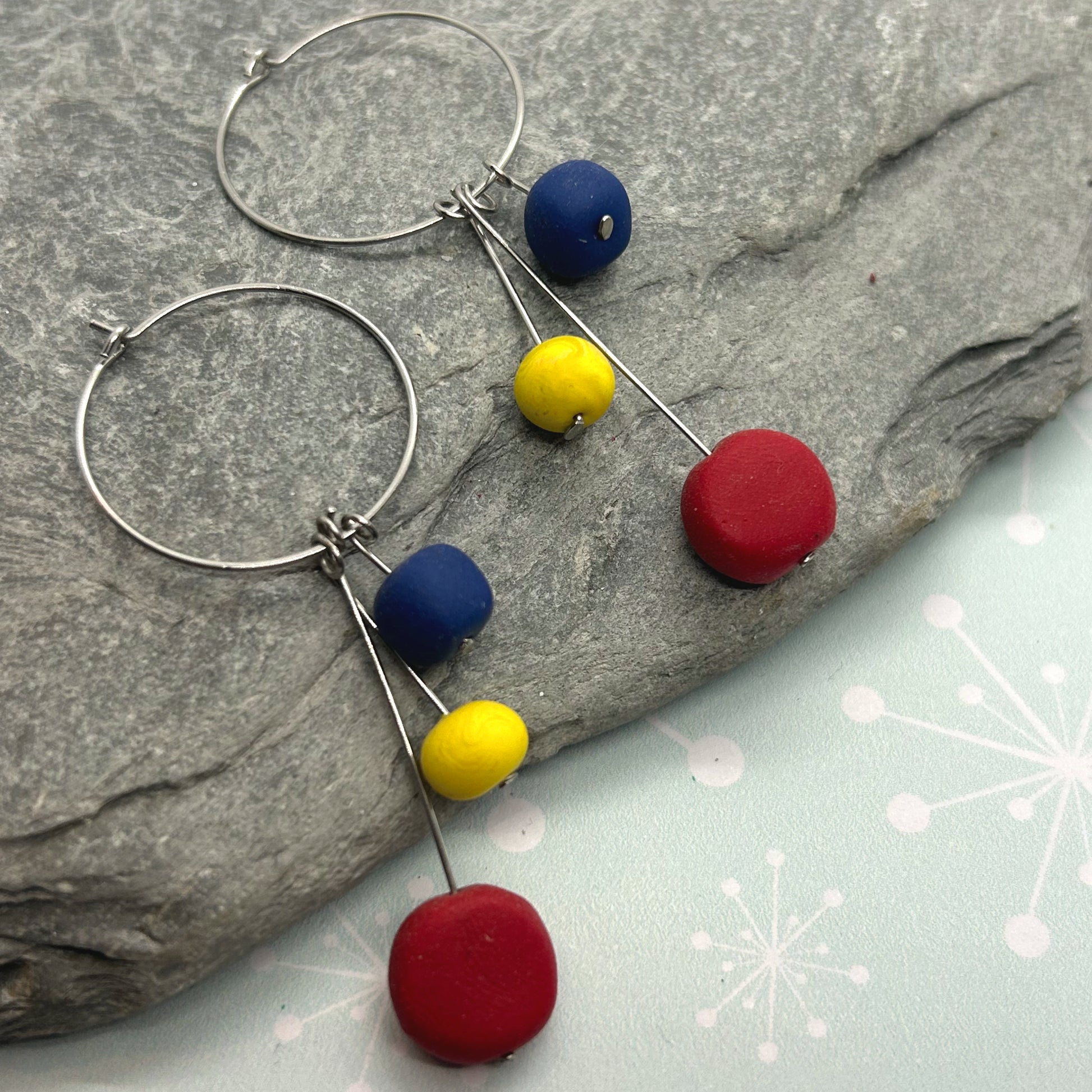 Lollipop Drop Hoop earrings - The Argentum Design Co