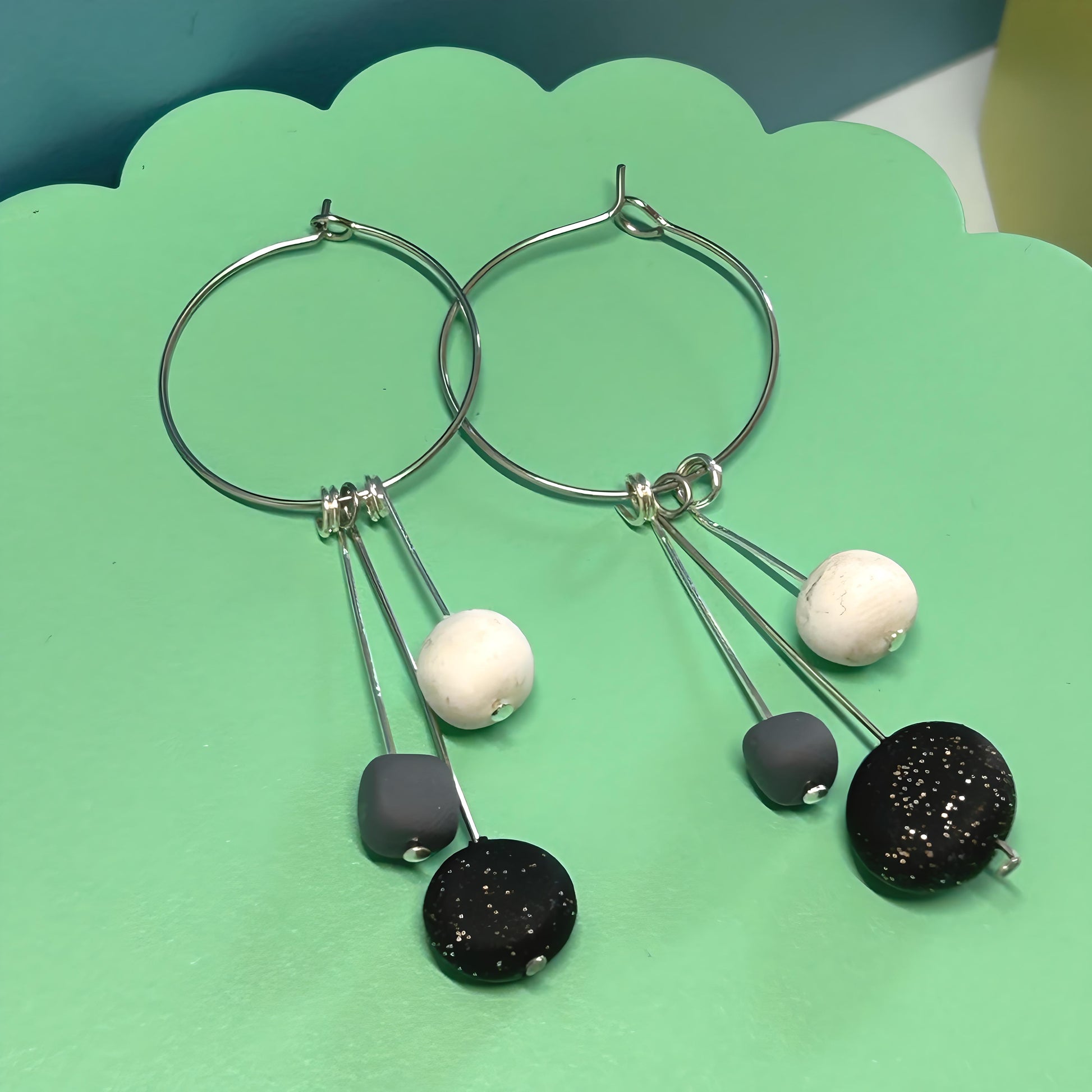 Lollipop Drop Hoop earrings - The Argentum Design Co
