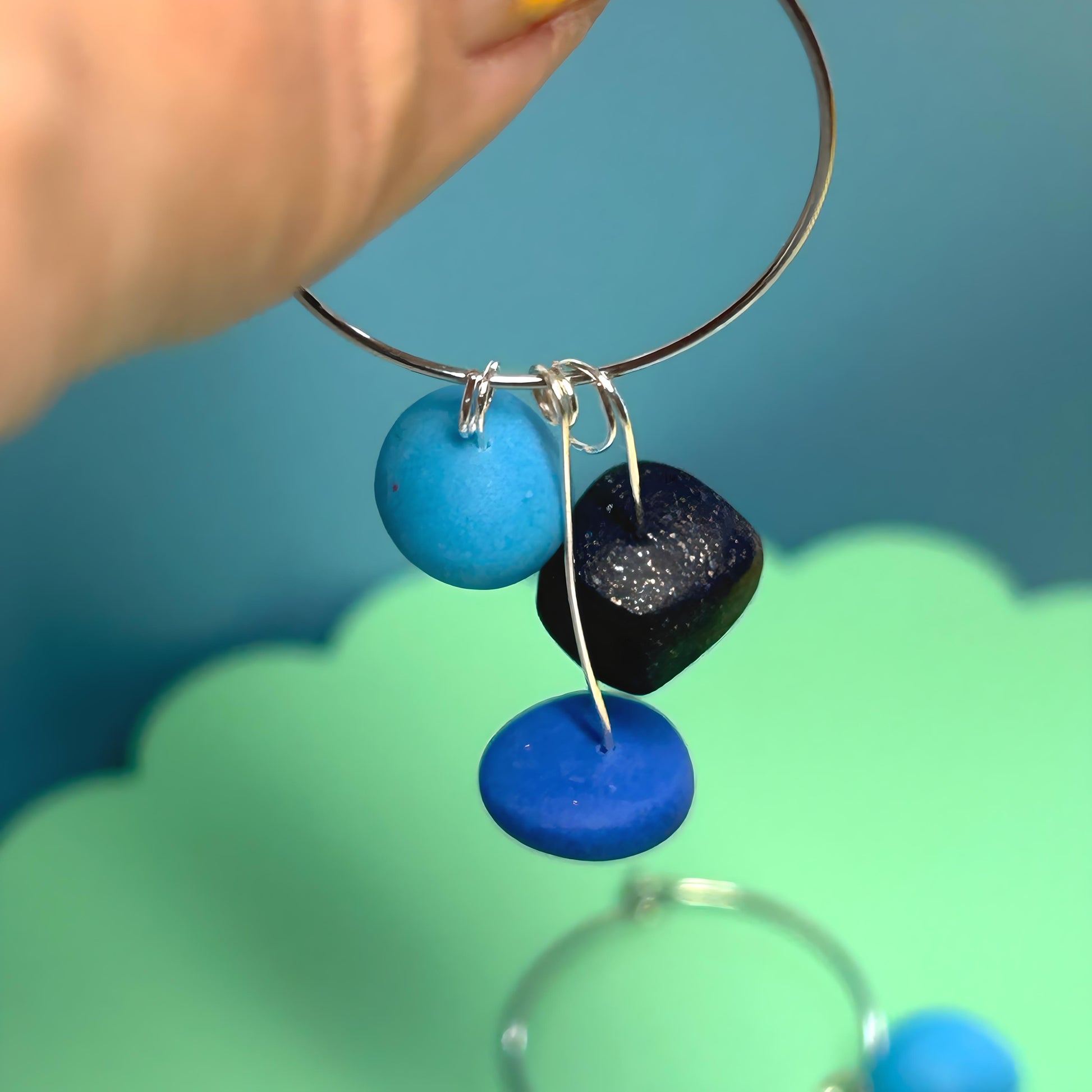 Lollipop Drop Hoop earrings - The Argentum Design Co