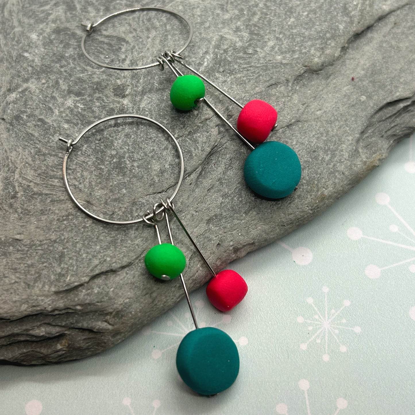 Lollipop Drop Hoop earrings - The Argentum Design Co