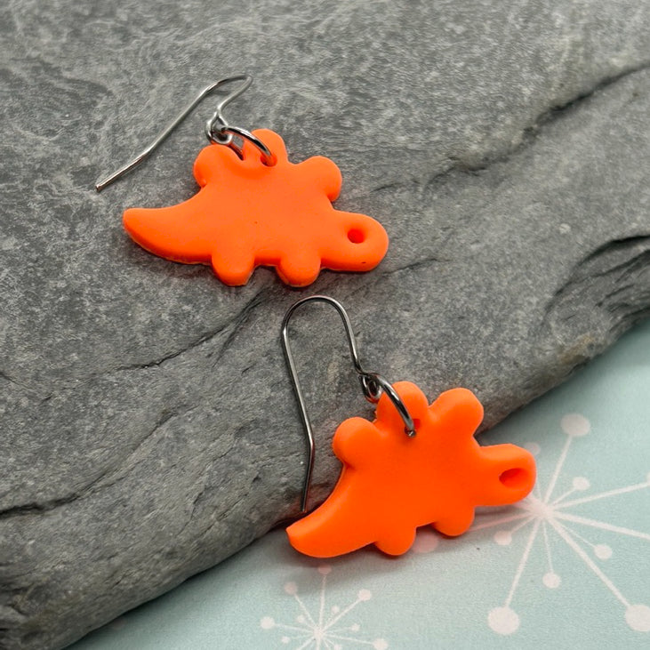 Mini Dino Earrings - The Argentum Design Co