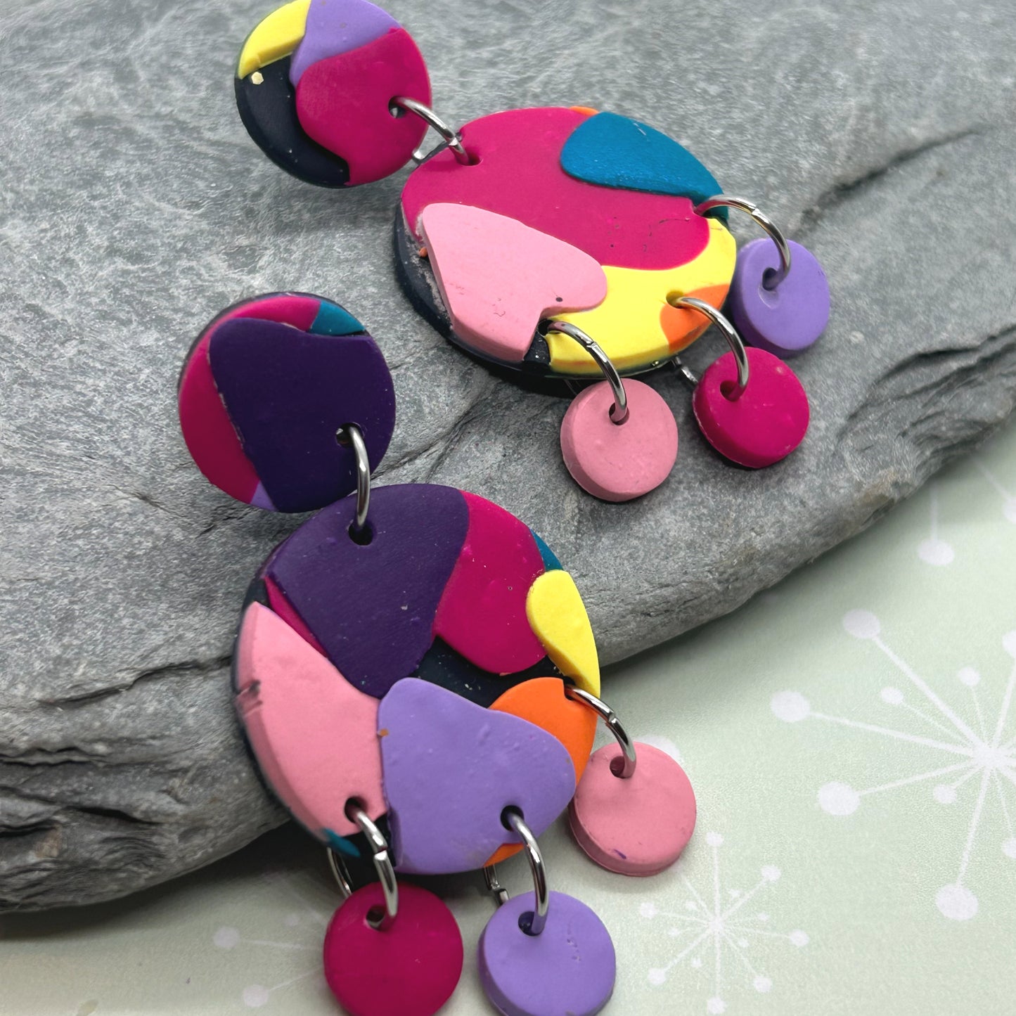 Love Heart Pattern Earrings - The Argentum Design Co