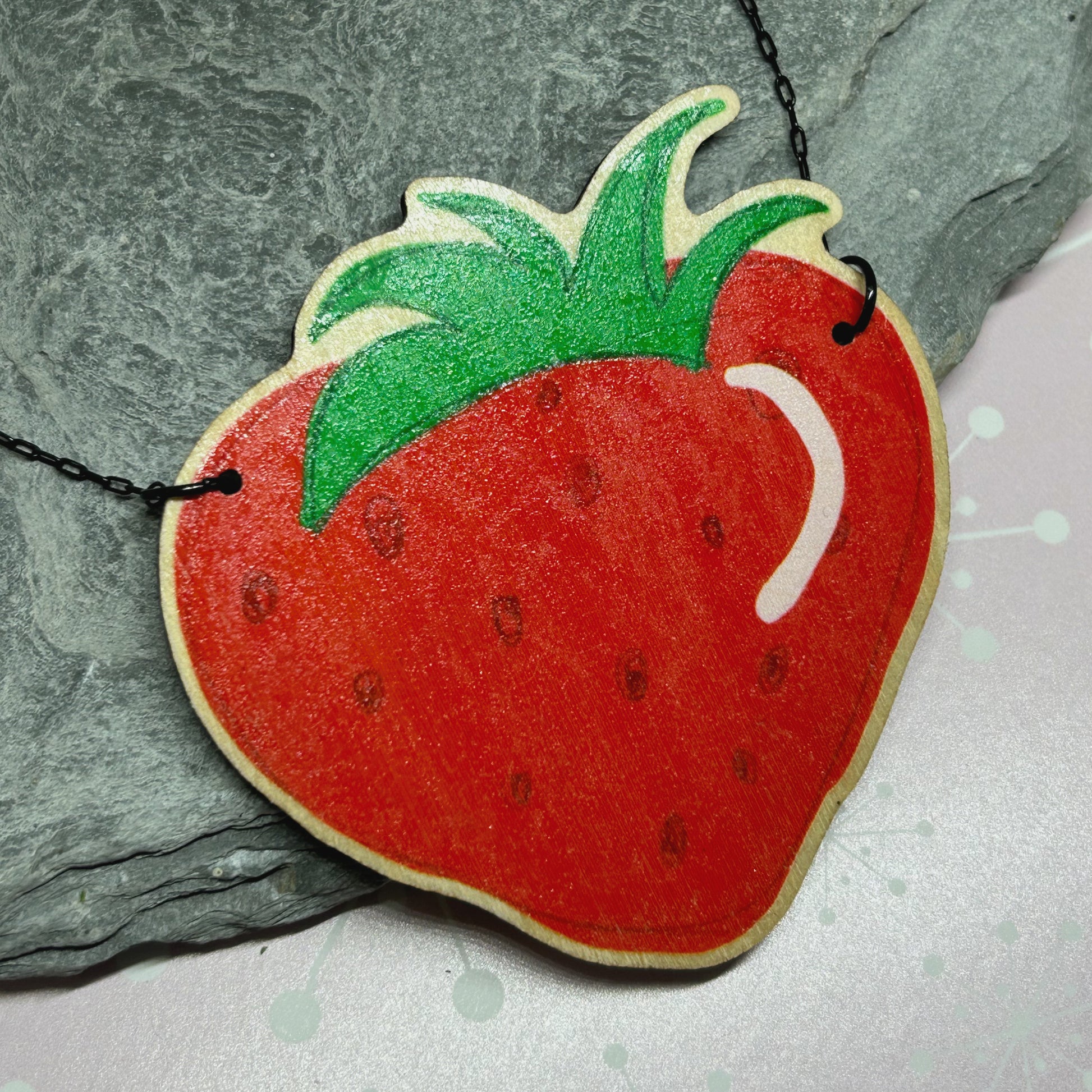 Strawberry Necklace - The Argentum Design Co