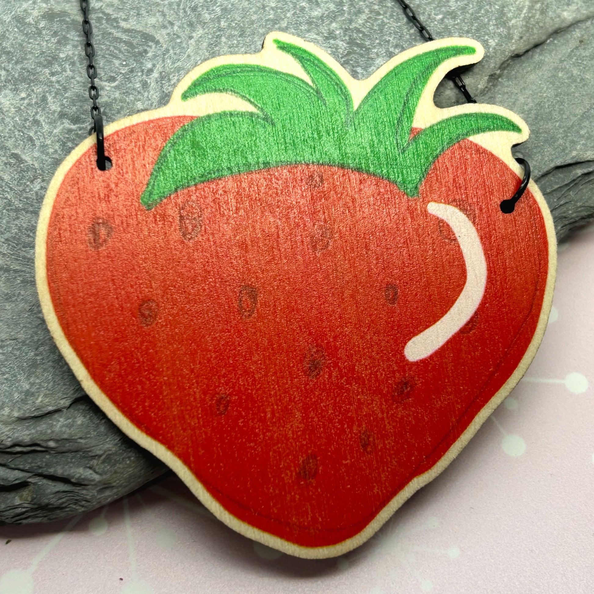 Strawberry Necklace - The Argentum Design Co