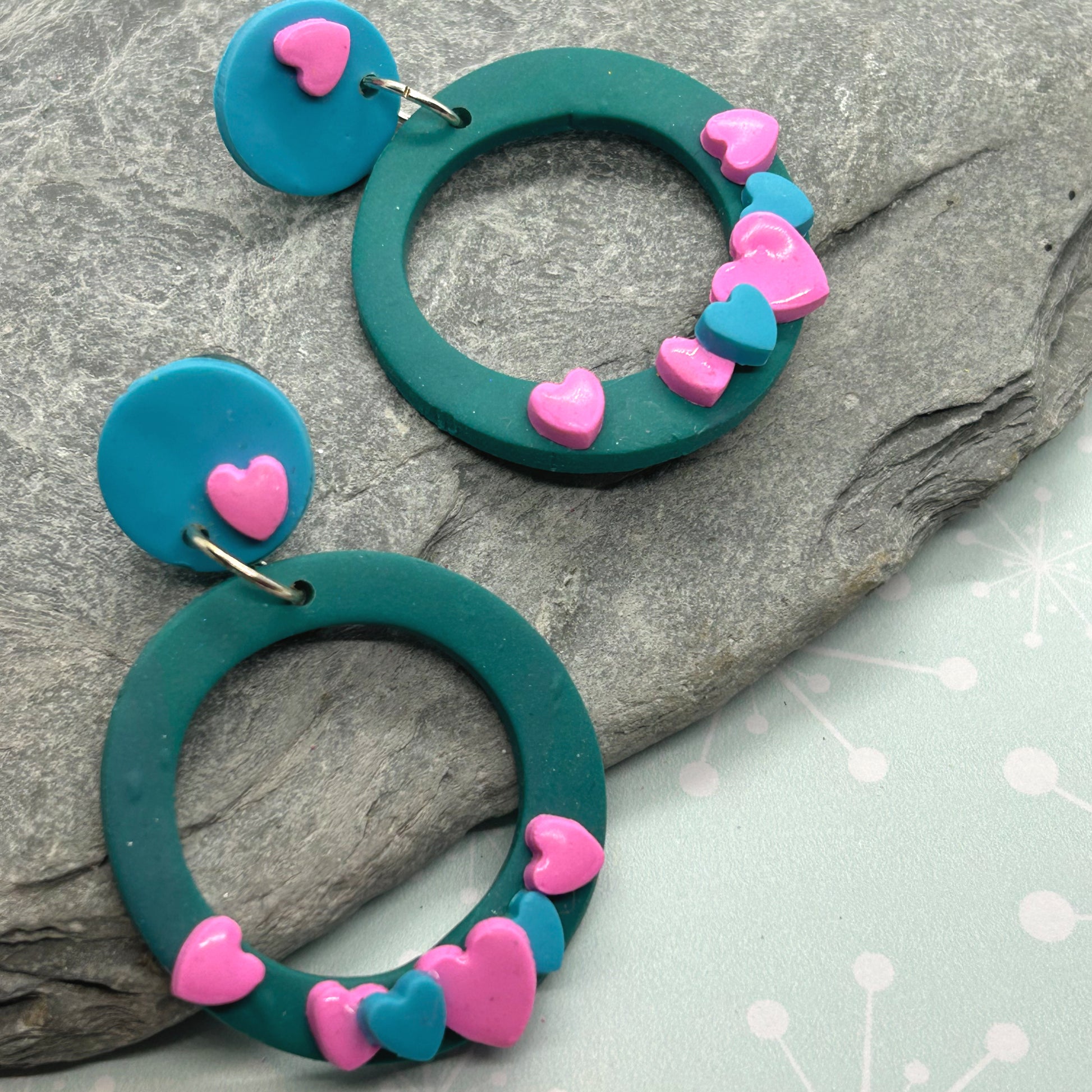 Love heart hoops earrings - The Argentum Design Co