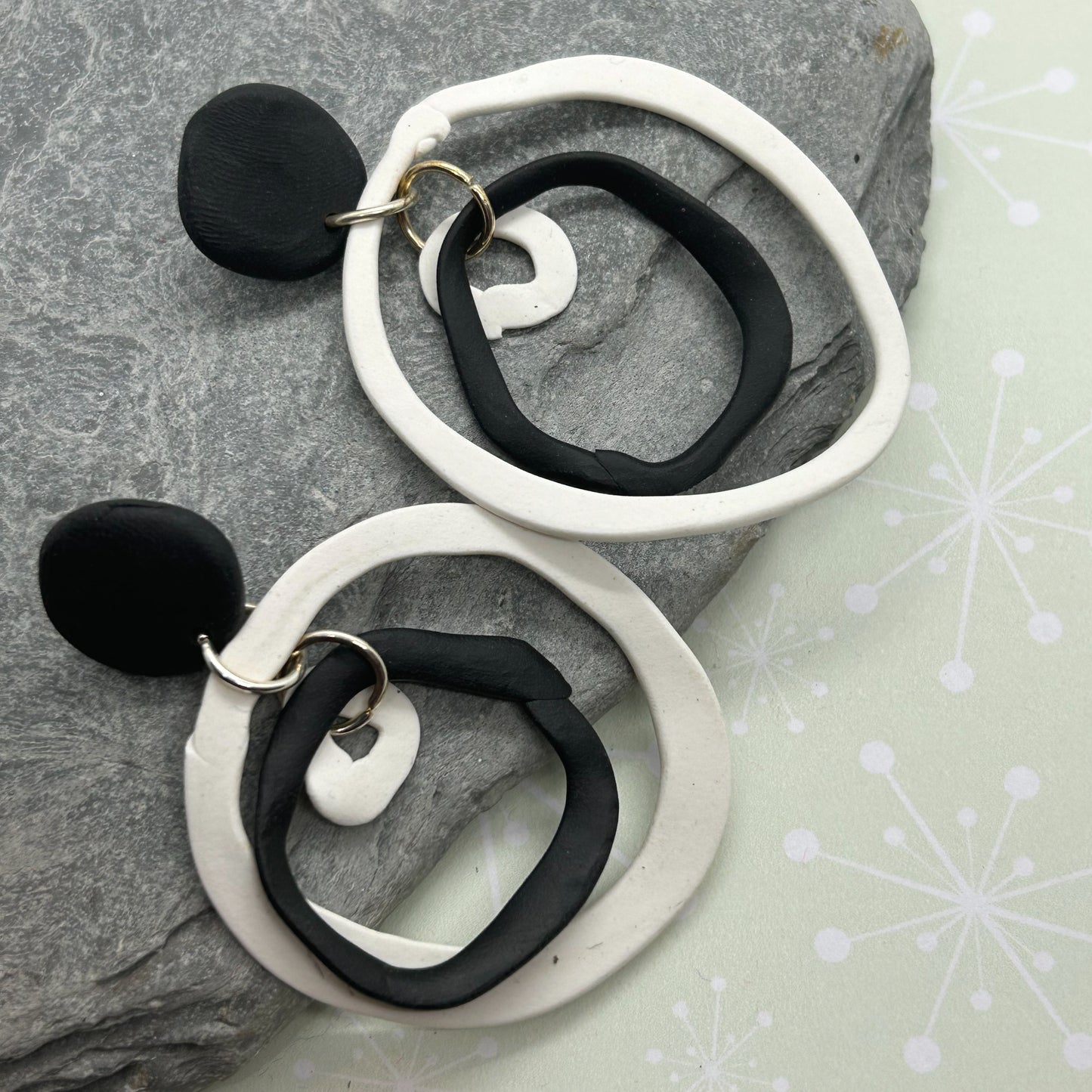 Flat Wonky Hoop Earrings - The Argentum Design Co