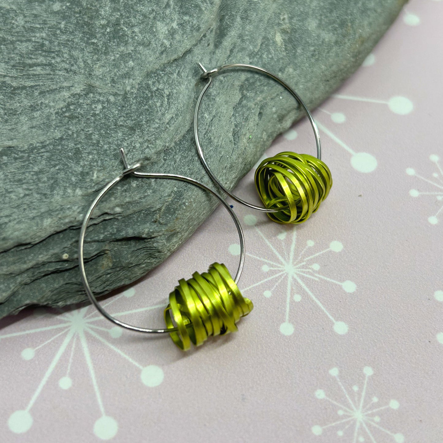 You're winding me up ear hoops - The Argentum Design Co