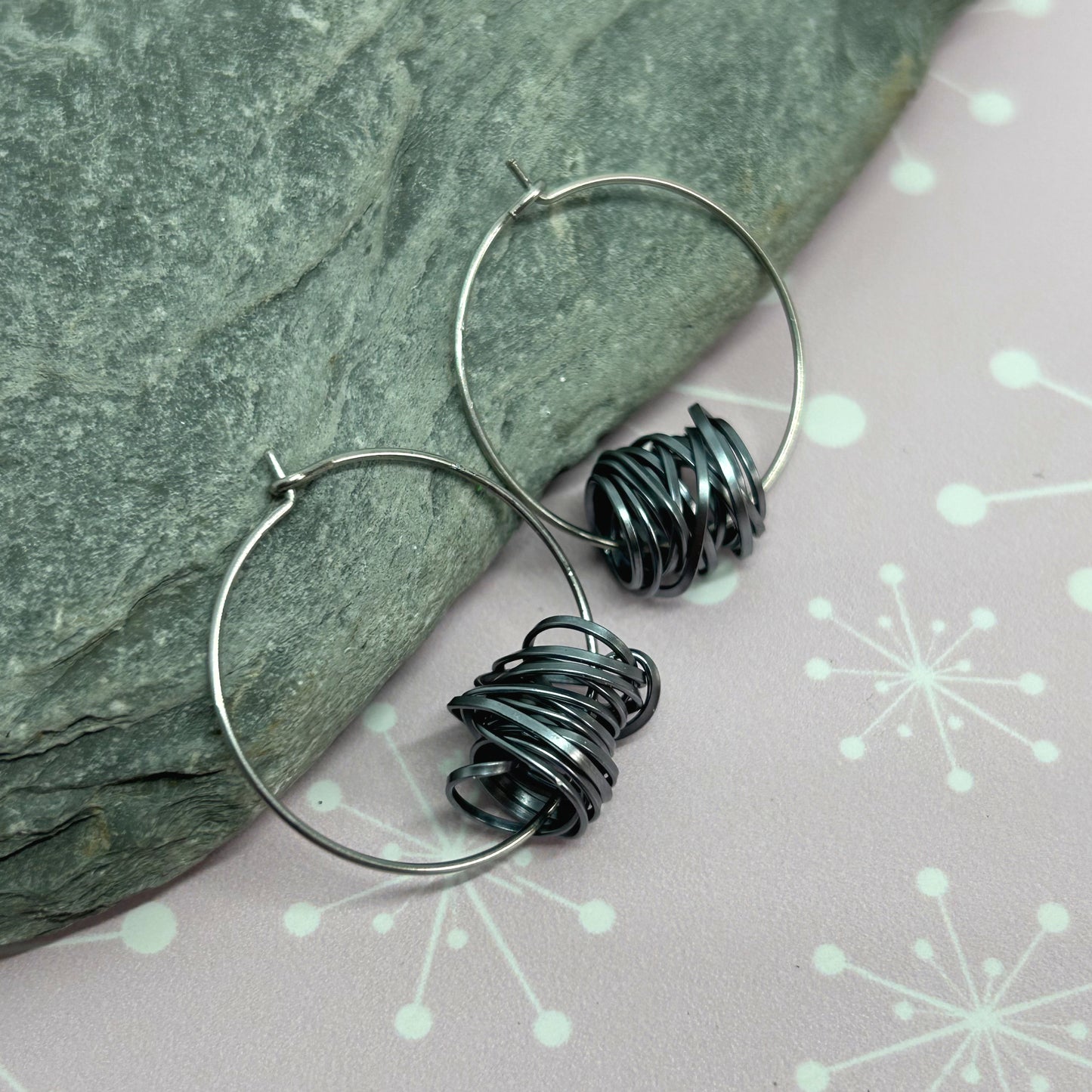 You're winding me up ear hoops - The Argentum Design Co