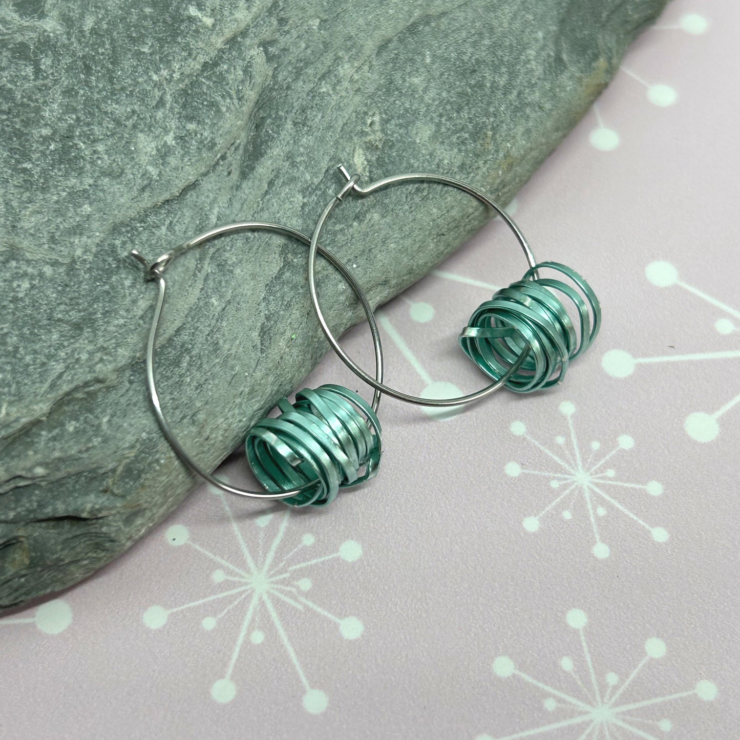 You're winding me up ear hoops - The Argentum Design Co