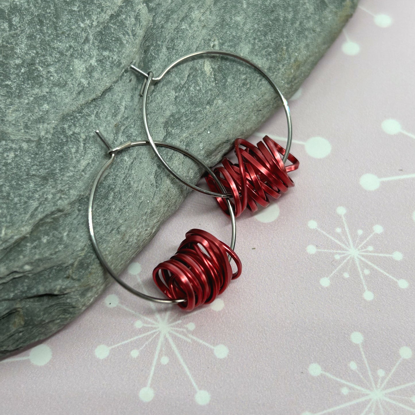 You're winding me up ear hoops - The Argentum Design Co