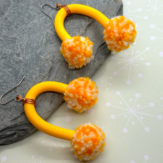 Pompidous Pom Pom Earrings - The Argentum Design Co