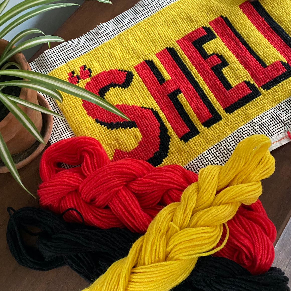 Shell Tapestry Cross Stitch Kit - The Argentum Design Co