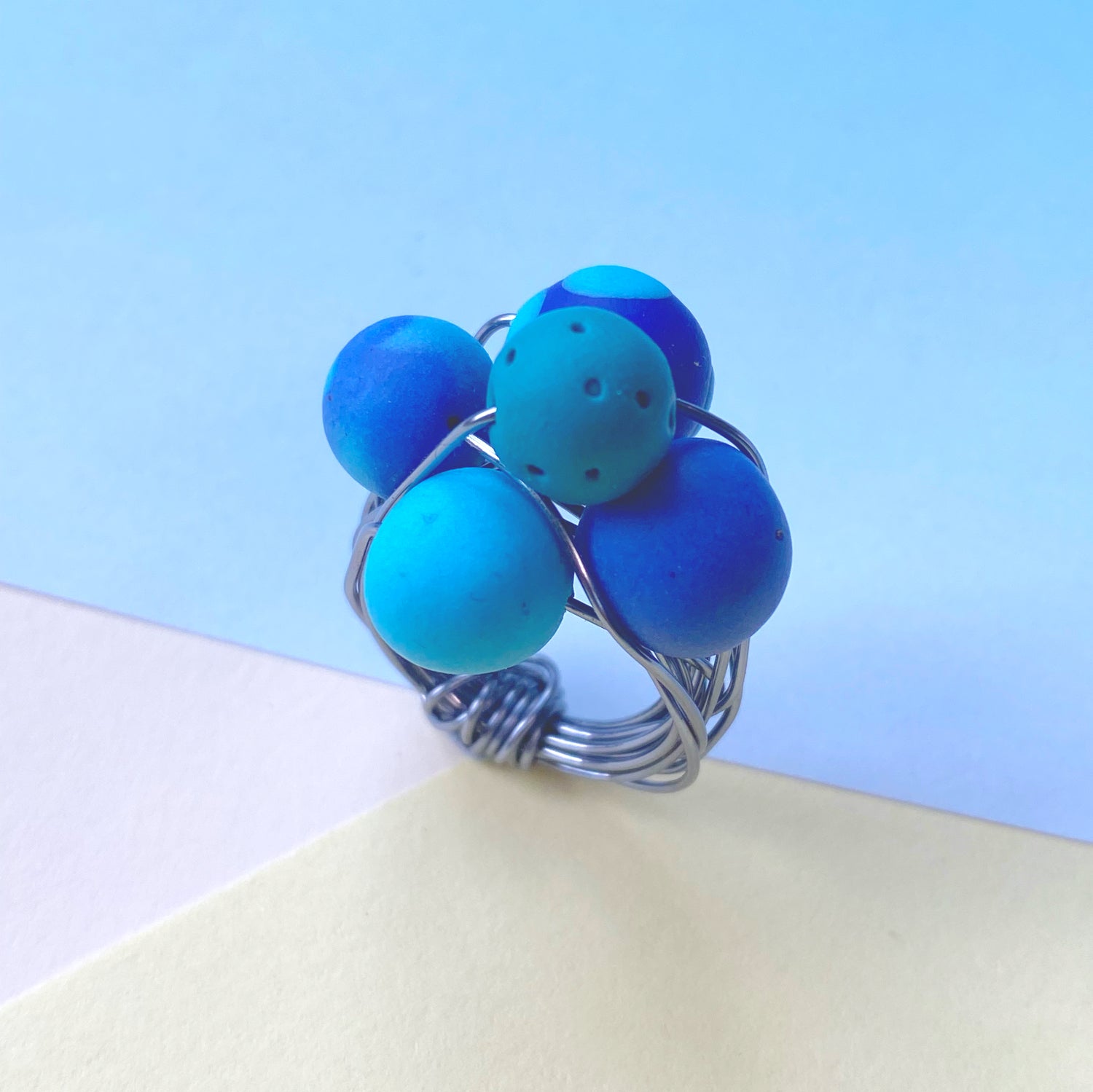 Wire ball rings - The Argentum Design Co