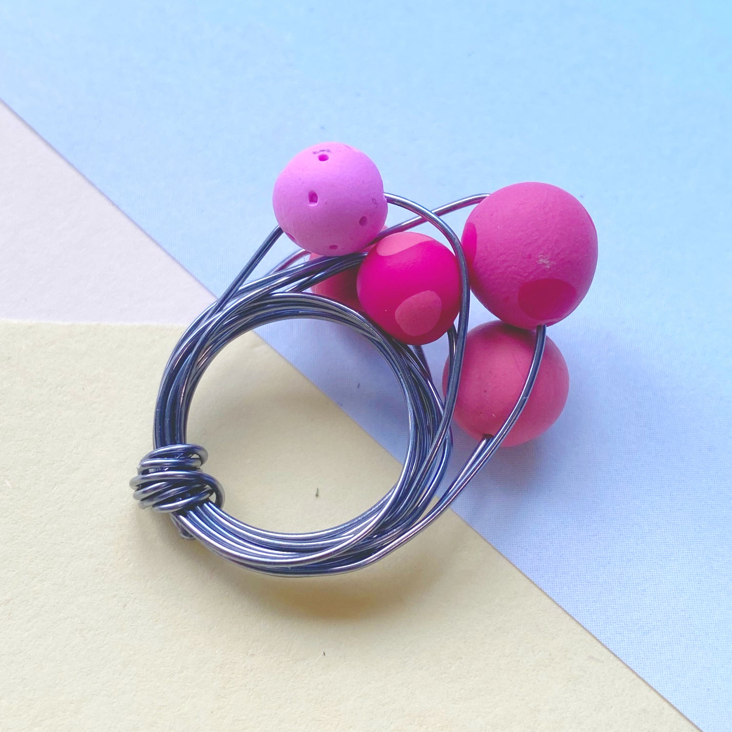 Wire ball rings - The Argentum Design Co