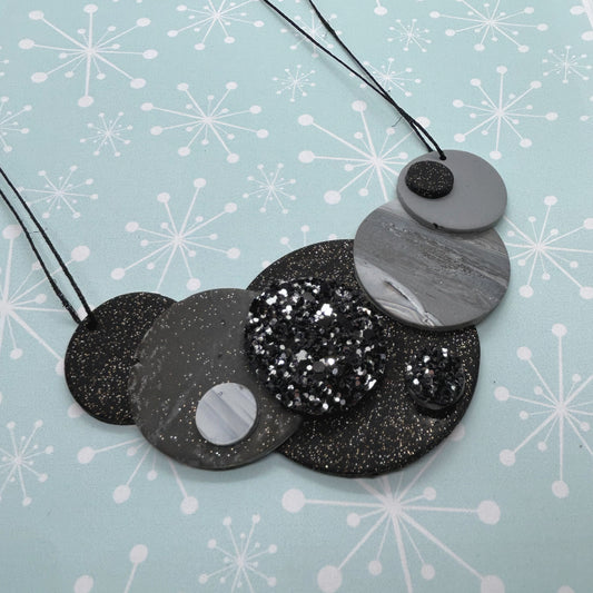 Sparkly Circle Necklace - The Argentum Design Co
