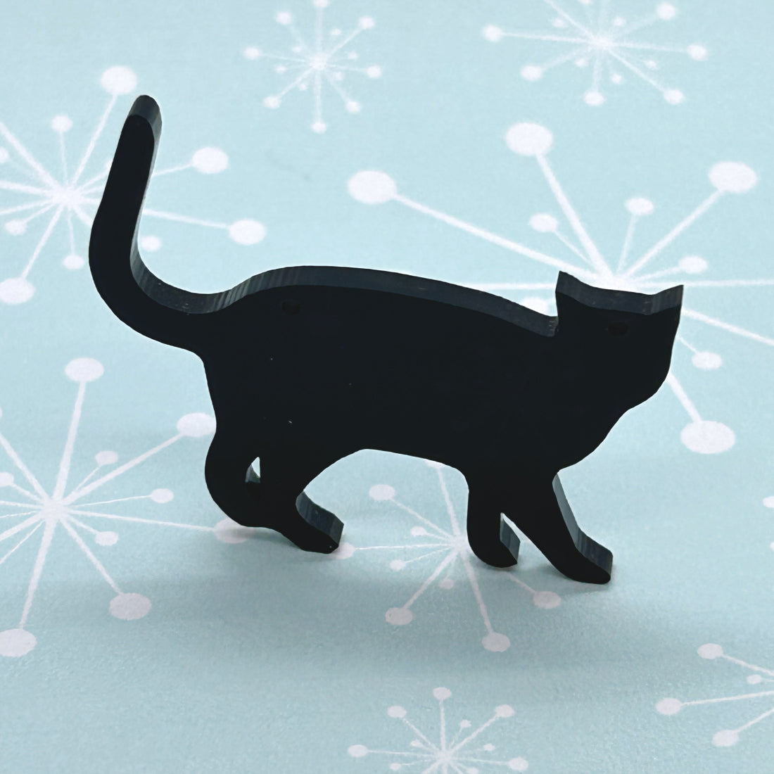 Acrylic cat necklaces and brooches - The Argentum Design Co