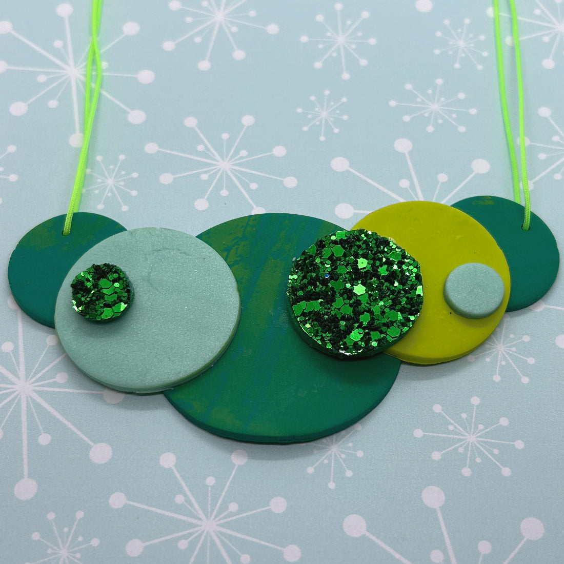 Sparkly Circle Necklace - The Argentum Design Co