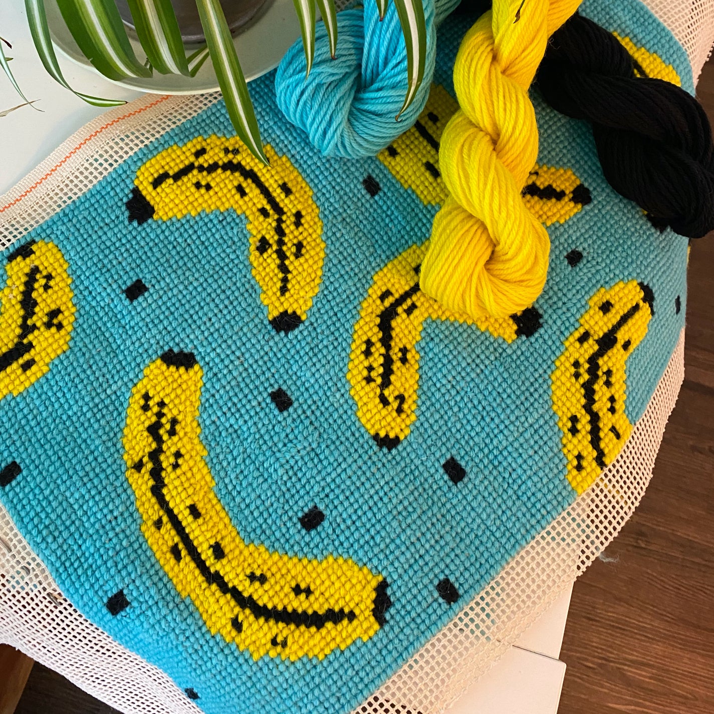 Stitch Kits - Tapestry banana or watermelon cross stitch kits - The Argentum Design Co