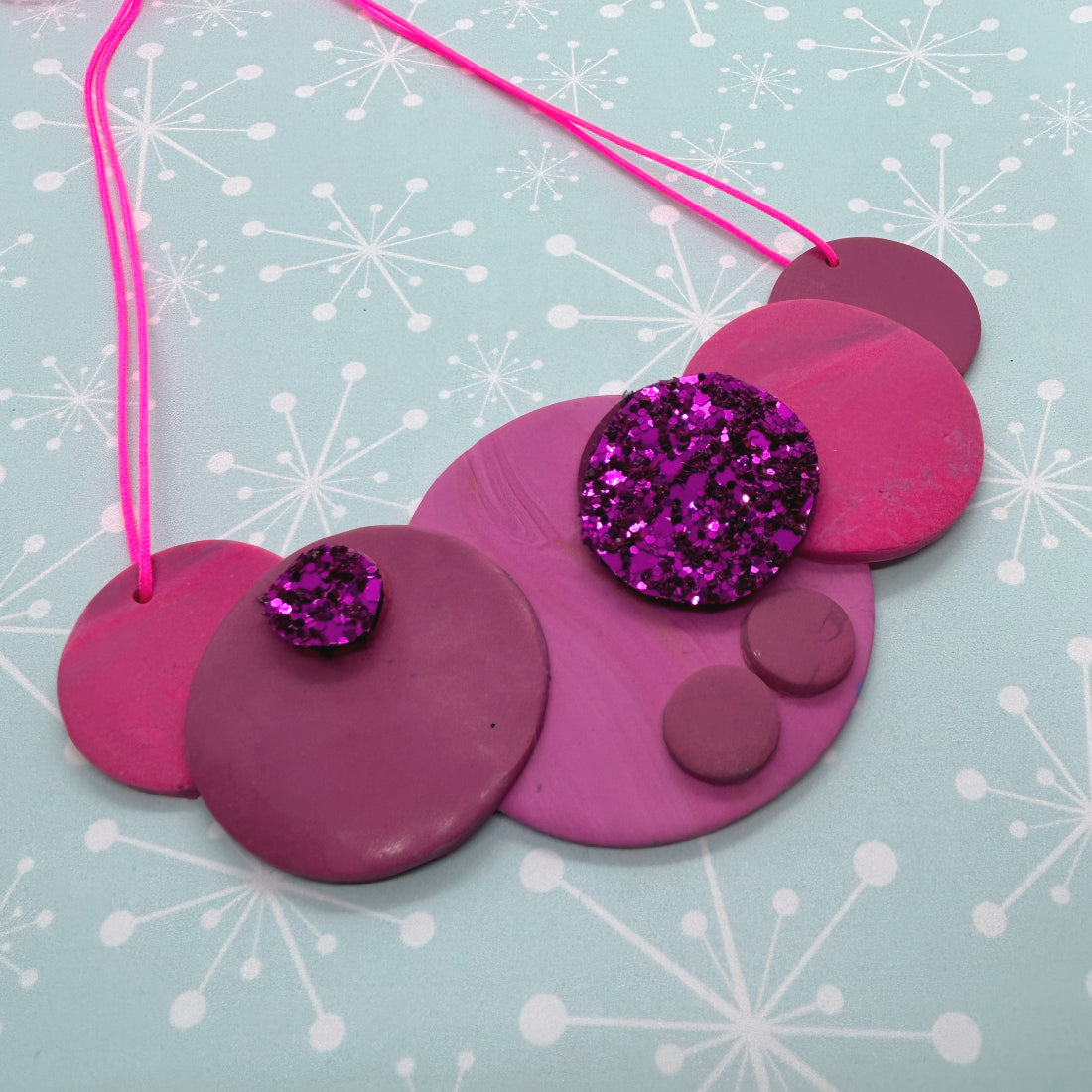 Sparkly Circle Necklace - The Argentum Design Co