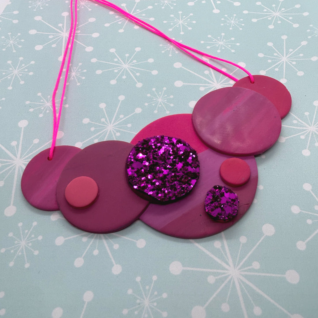 Sparkly Circle Necklace - The Argentum Design Co