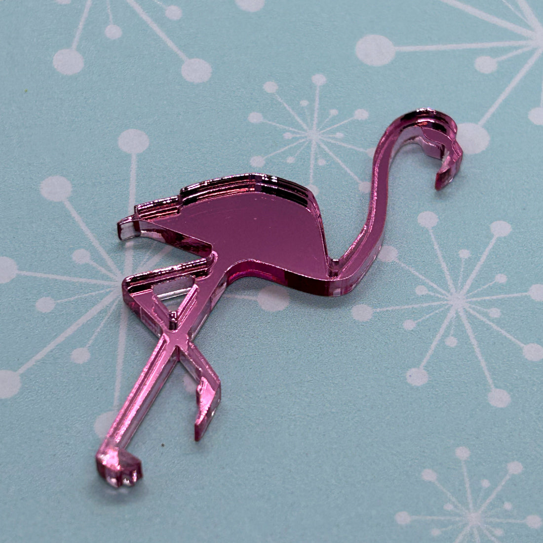 Acrylic Flamingo brooches, necklaces and earrings - The Argentum Design Co