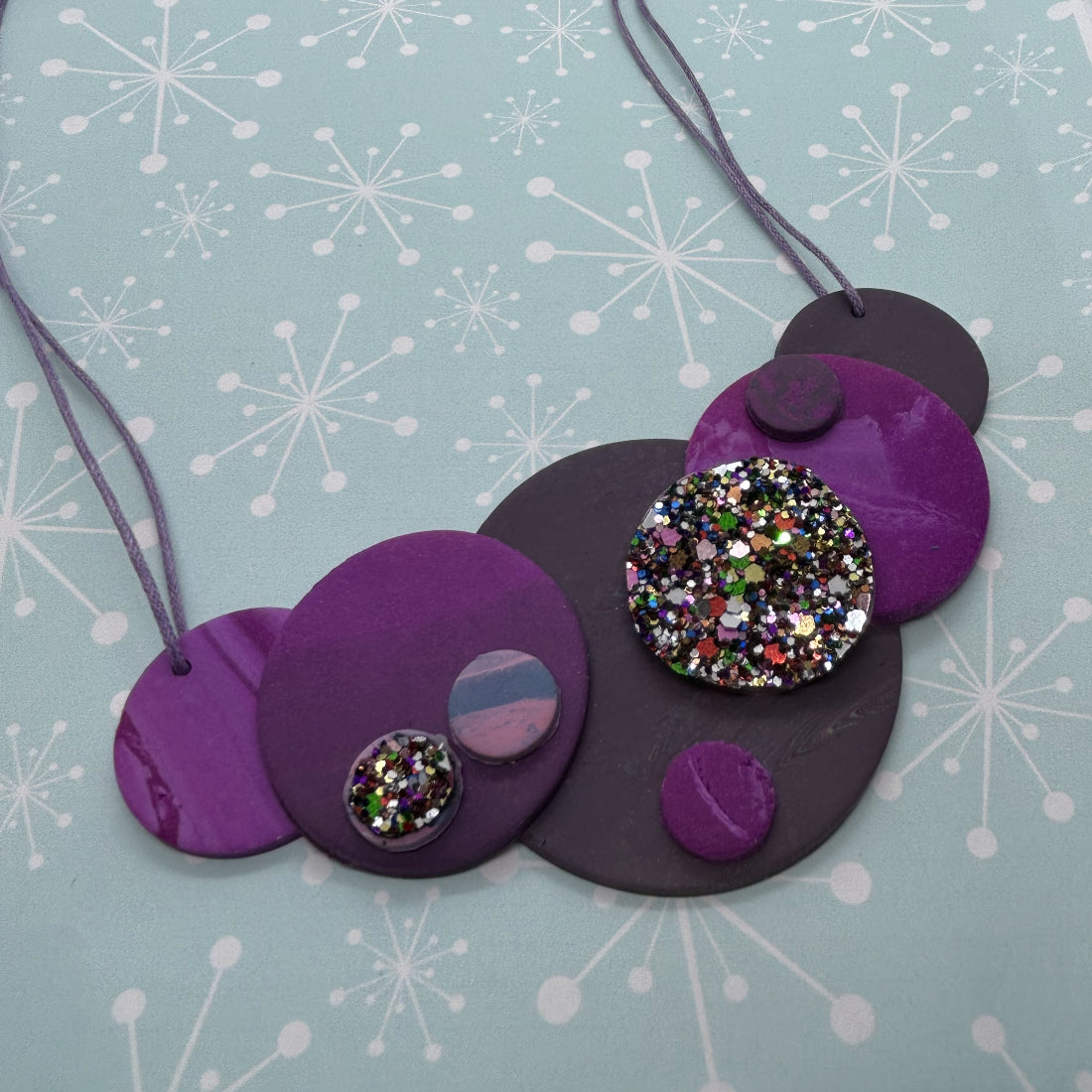 Sparkly Circle Necklace - The Argentum Design Co