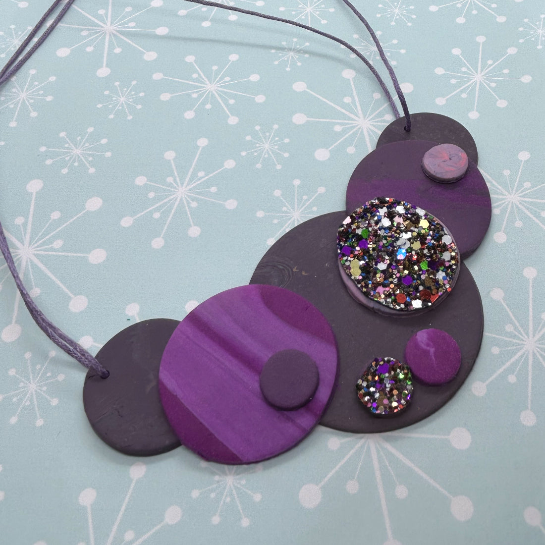 Sparkly Circle Necklace - The Argentum Design Co