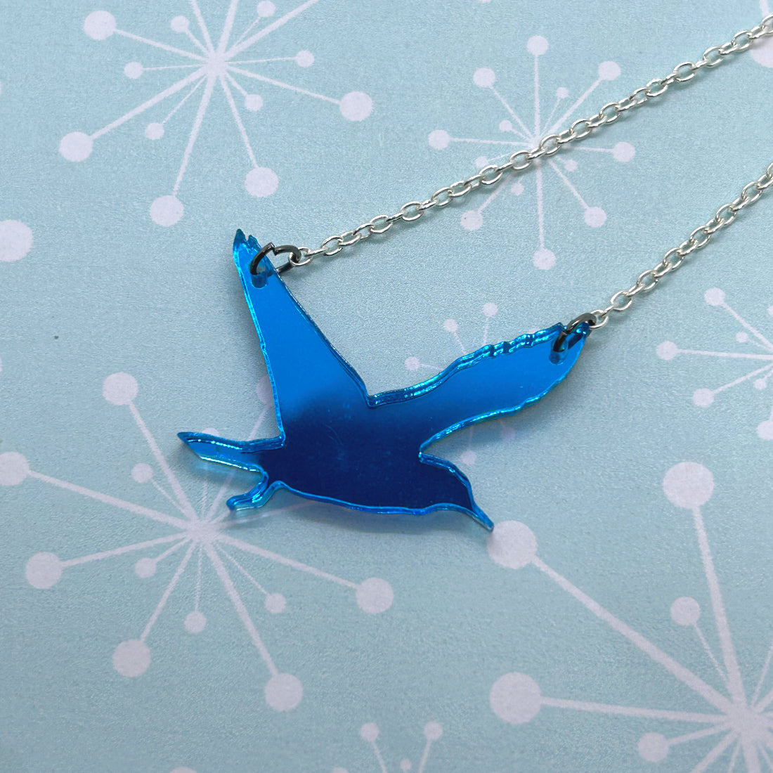 Acrylic Seagull necklaces and brooches - The Argentum Design Co