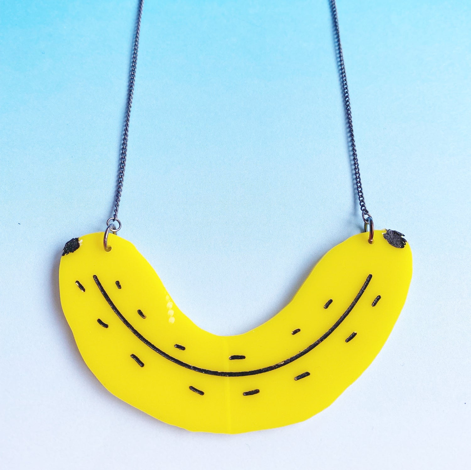 Banana Acrylic Necklace - The Argentum Design Co
